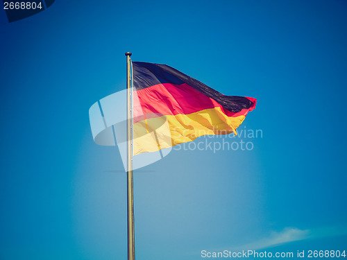 Image of Retro look German flag