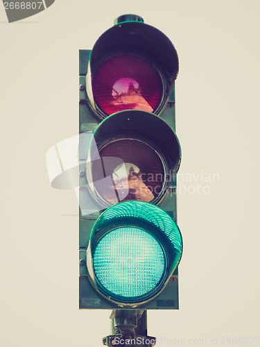 Image of Retro look Green light