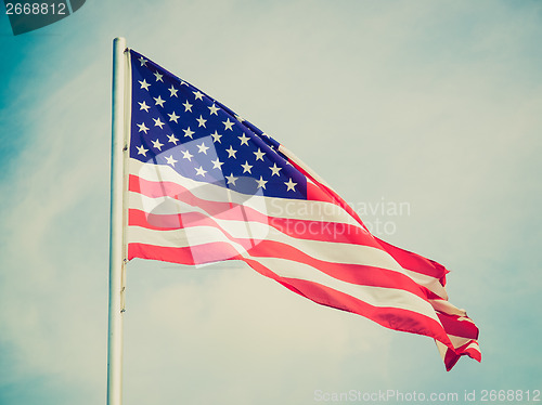 Image of Retro look USA flag
