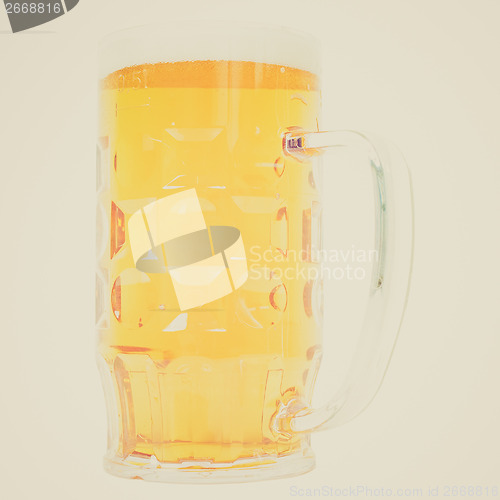Image of Retro look German beer glass