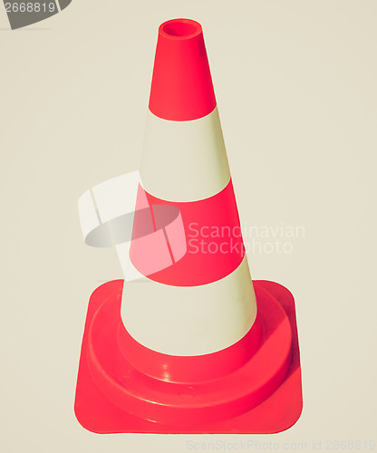 Image of Retro look Traffic cone