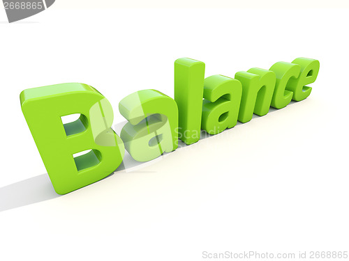 Image of 3d word balance