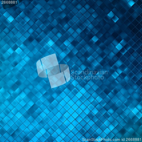 Image of Blue glitters on a soft blurred background. EPS 10