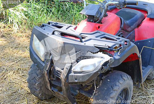 Image of crashed ATV