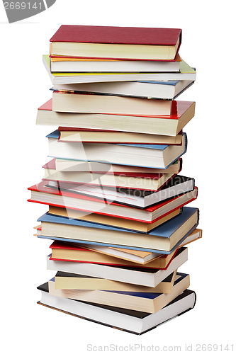 Image of Isolated books stack