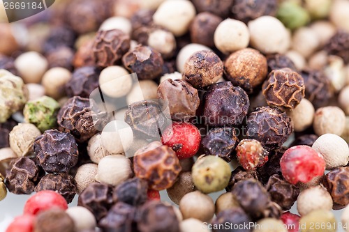 Image of Background of black peppercorns