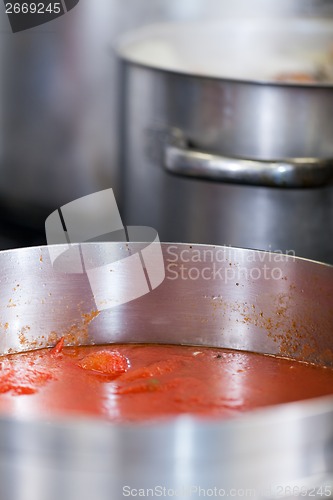 Image of Cooking in a commercial kitchen