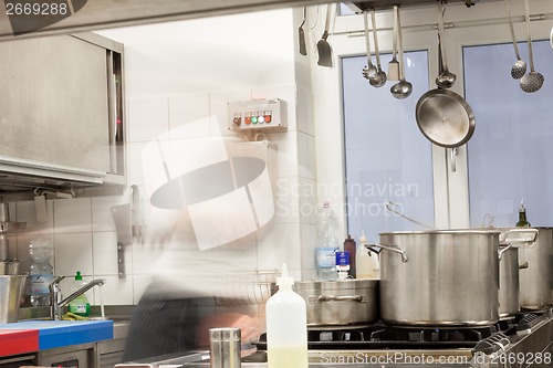 Image of Neat interior of a commercial kitchen