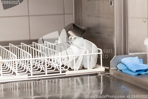 Image of Neat interior of a commercial kitchen