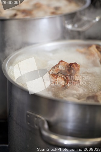 Image of Cooking in a commercial kitchen