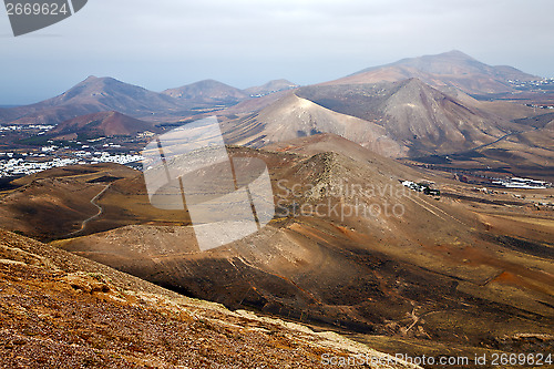 Image of view from   lanzarote spain africa  house