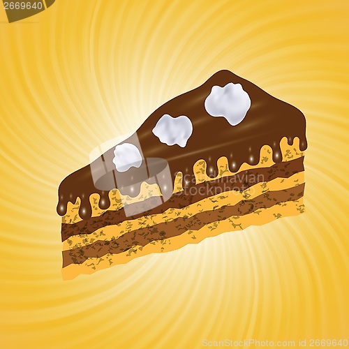 Image of piece of chocolate cake