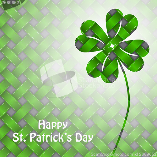 Image of St patrick's day background with green elements