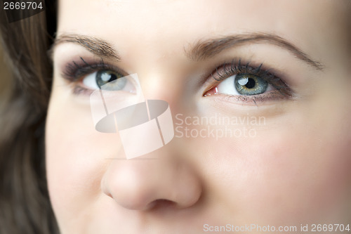 Image of Closeup woman eyes