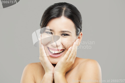 Image of Asian woman laughing