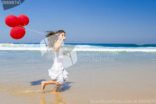 Image of Running with ballons