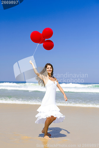 Image of Running with ballons