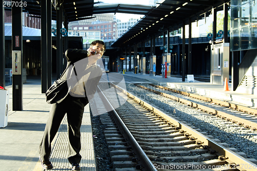 Image of Businessman on the move