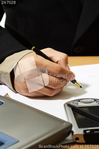 Image of Working businessman