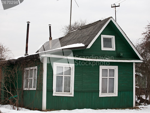 Image of small wooden house