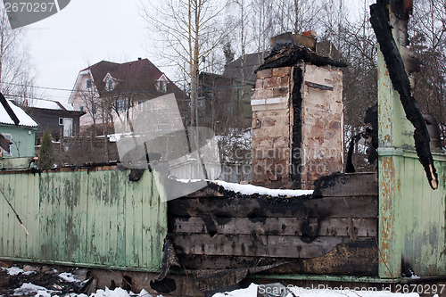 Image of burnt ruins