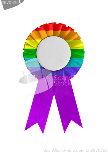 Image of Award ribbon isolated on a white background