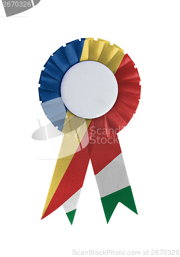 Image of Award ribbon isolated on a white background