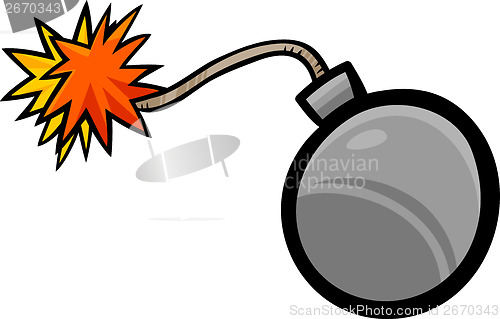 Image of bomb clip art cartoon illustration