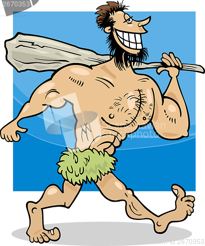 Image of caveman cartoon illustration