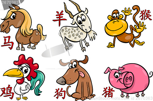 Image of chinese zodiac horoscope signs