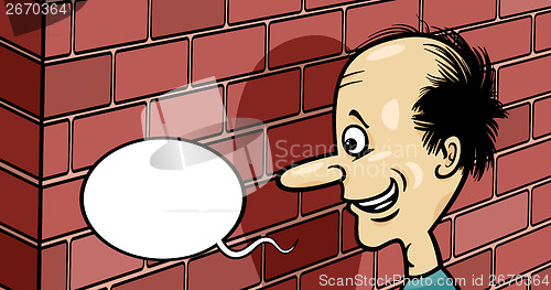 Image of talking to a brick wall cartoon