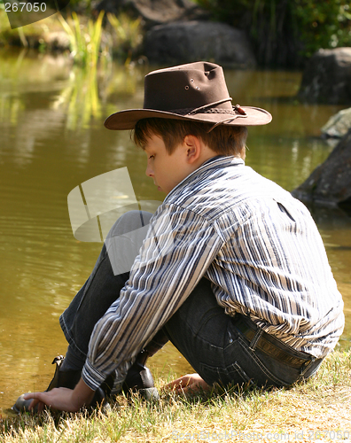 Image of Sitting by a billabong