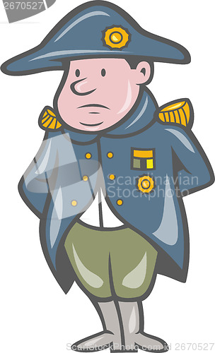 Image of French Military General Cartoon