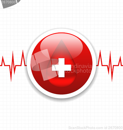 Image of Abstract medical background, save life heart