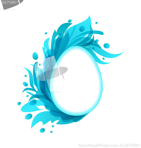 Image of Easter ornate egg, modern  style