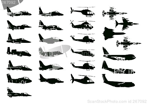 Image of Aircraft silhouettes