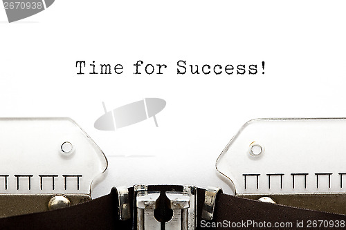 Image of Time For Success Typewriter