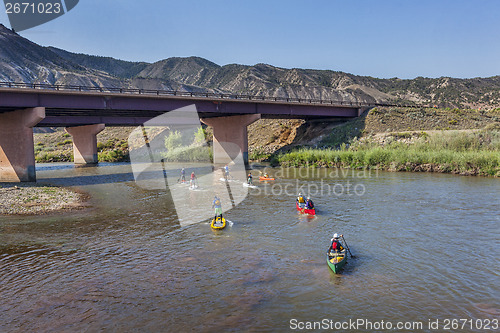 Image of paddle race on Colorado River