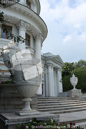 Image of Vintage vase on the steps
