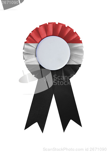 Image of Award ribbon isolated on a white background