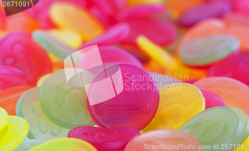 Image of Colorful candy faces