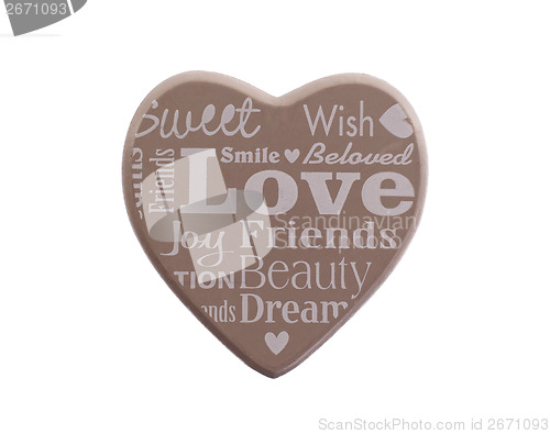 Image of Love concept, words on an heart