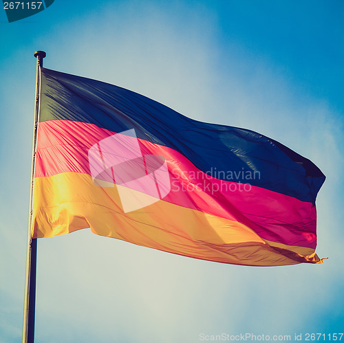 Image of Retro look German flag
