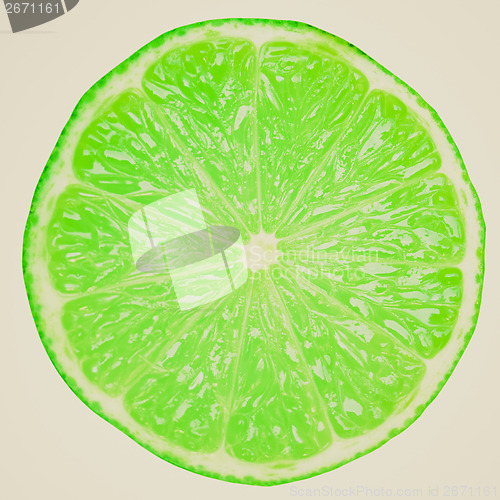 Image of Retro look Lime slice
