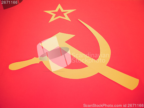 Image of Retro look CCCP Flag