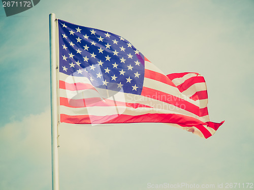 Image of Retro look USA flag
