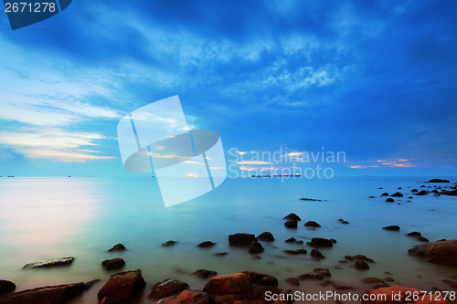 Image of Seascape during sunset