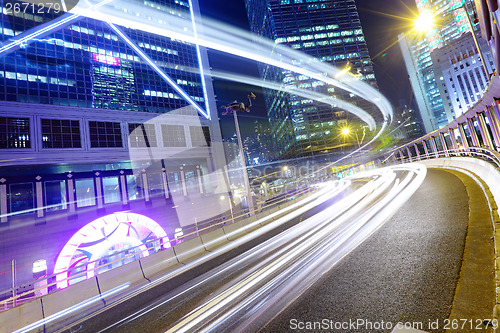 Image of Fast moving traffic in Hong Kong