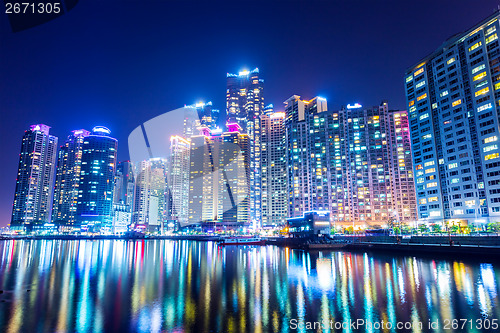 Image of Busan city at night