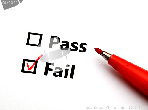 Image of Pass or fail